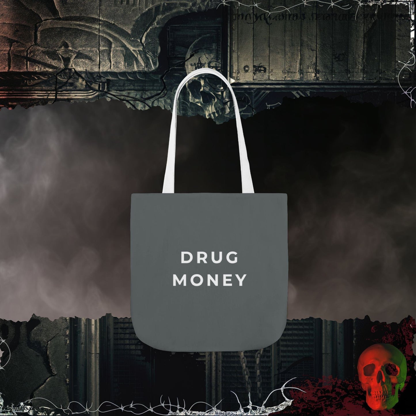 Accessories 13" × 13'' / White Drug Money Tote