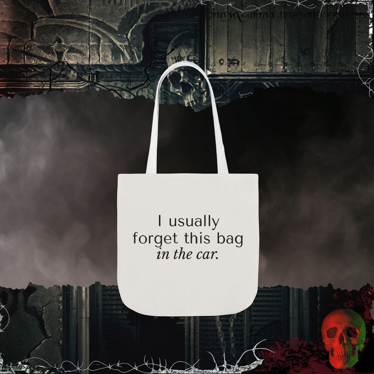 Accessories 13" × 13'' / White I Usually Forget Eco-Friendly Tote