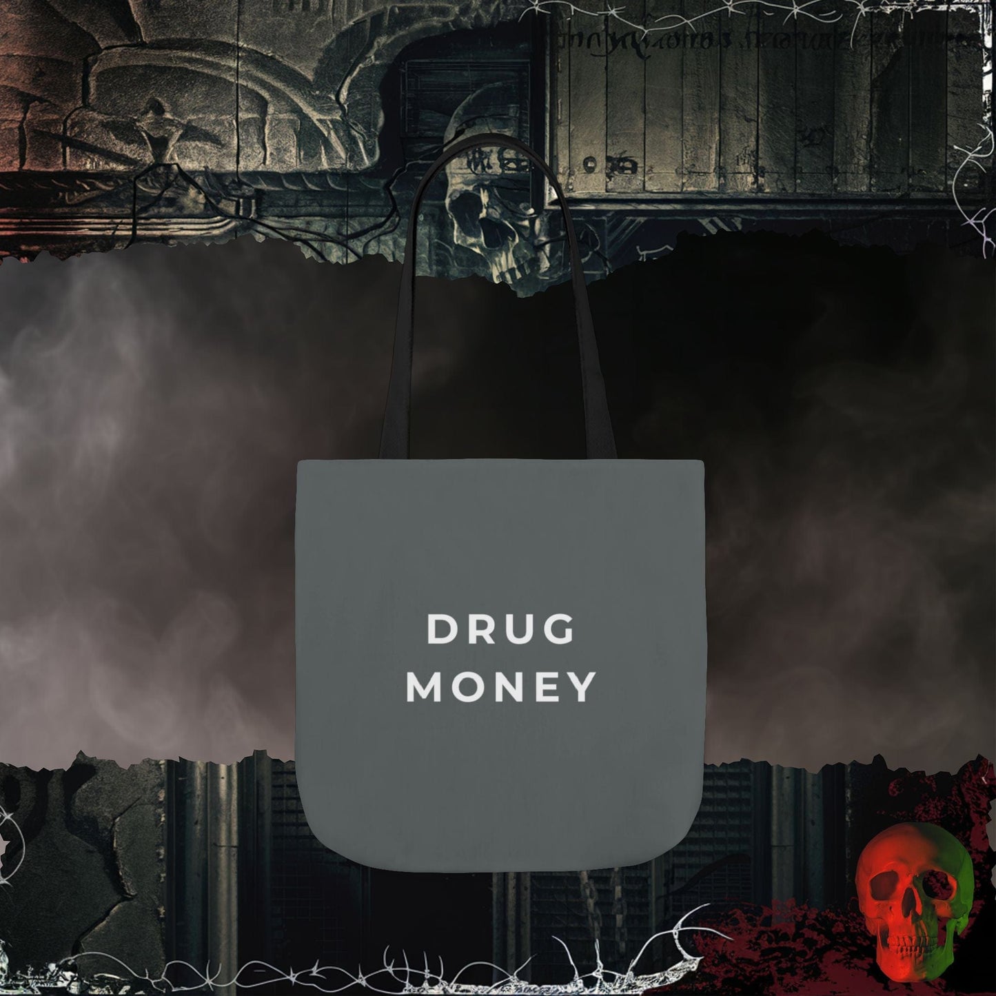 Accessories 16" × 16'' / Black Drug Money Tote
