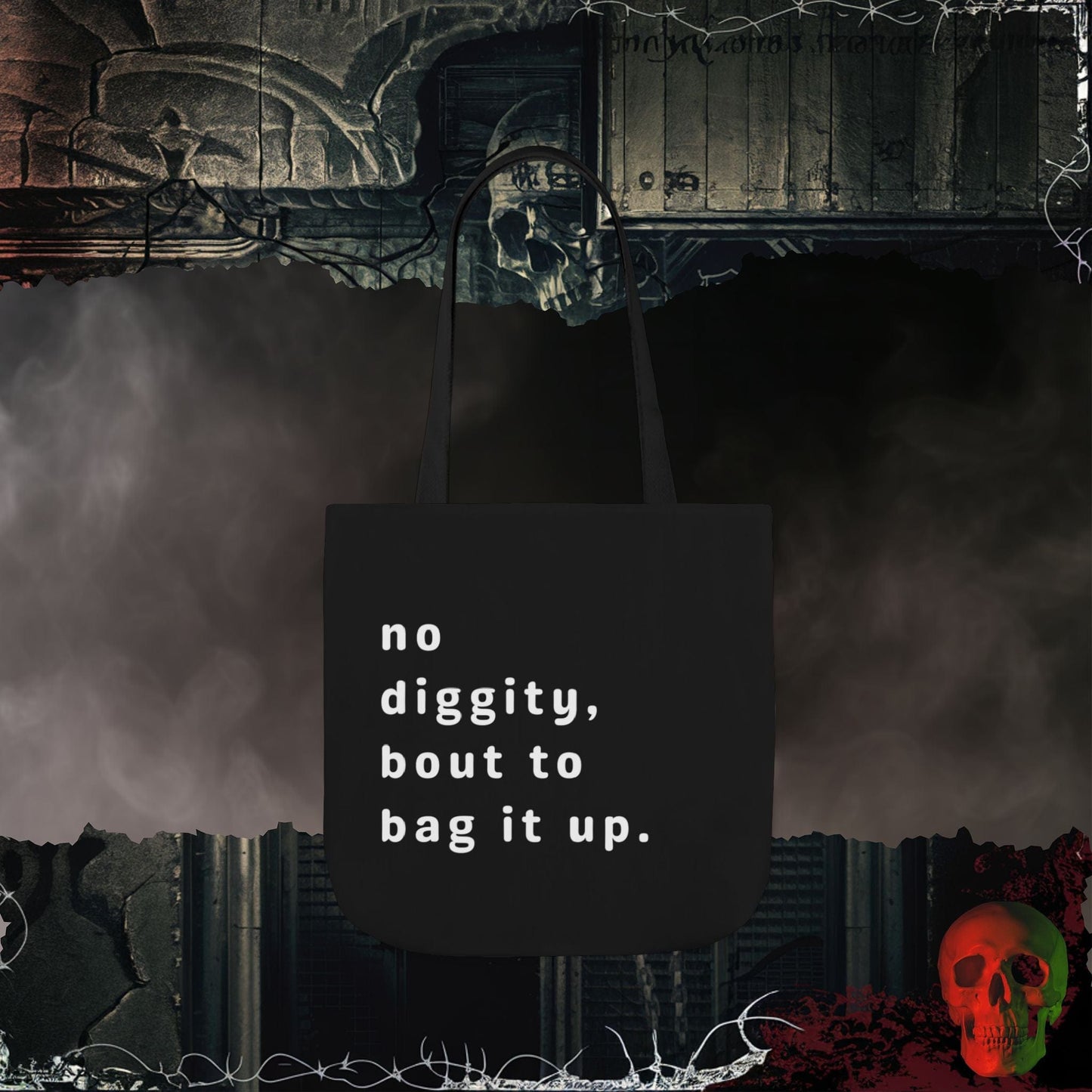 Accessories 16" × 16'' / Black No Diggity Eco-Friendly Tote
