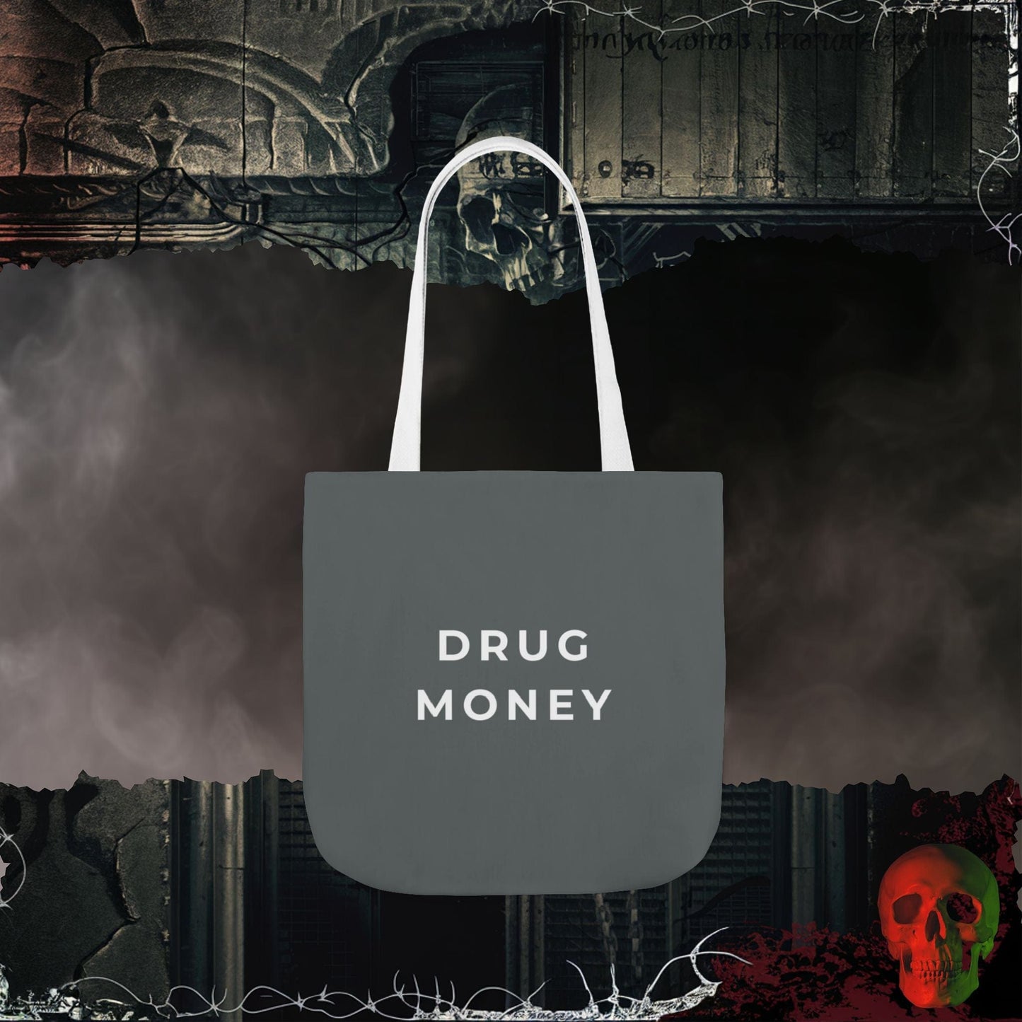 Accessories 16" × 16'' / White Drug Money Tote