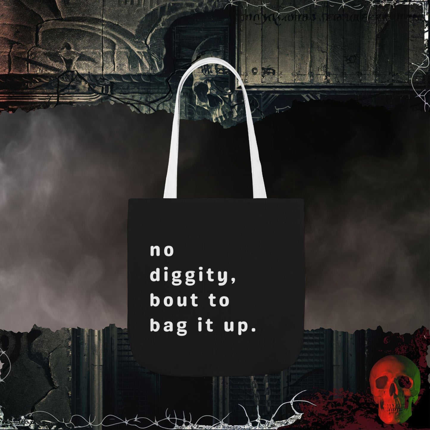 Accessories 16" × 16'' / White No Diggity Eco-Friendly Tote