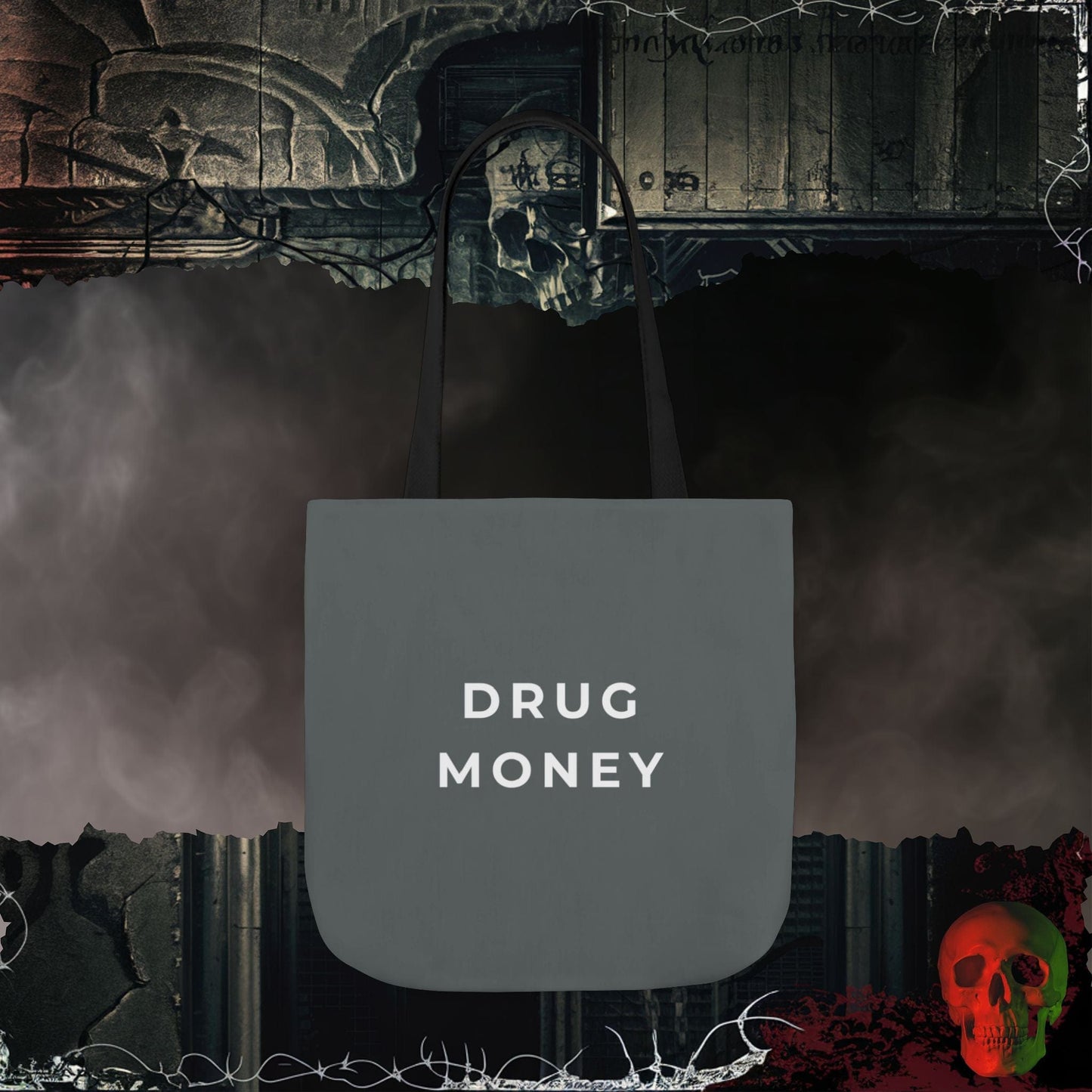 Accessories 18" × 18'' / Black Drug Money Tote