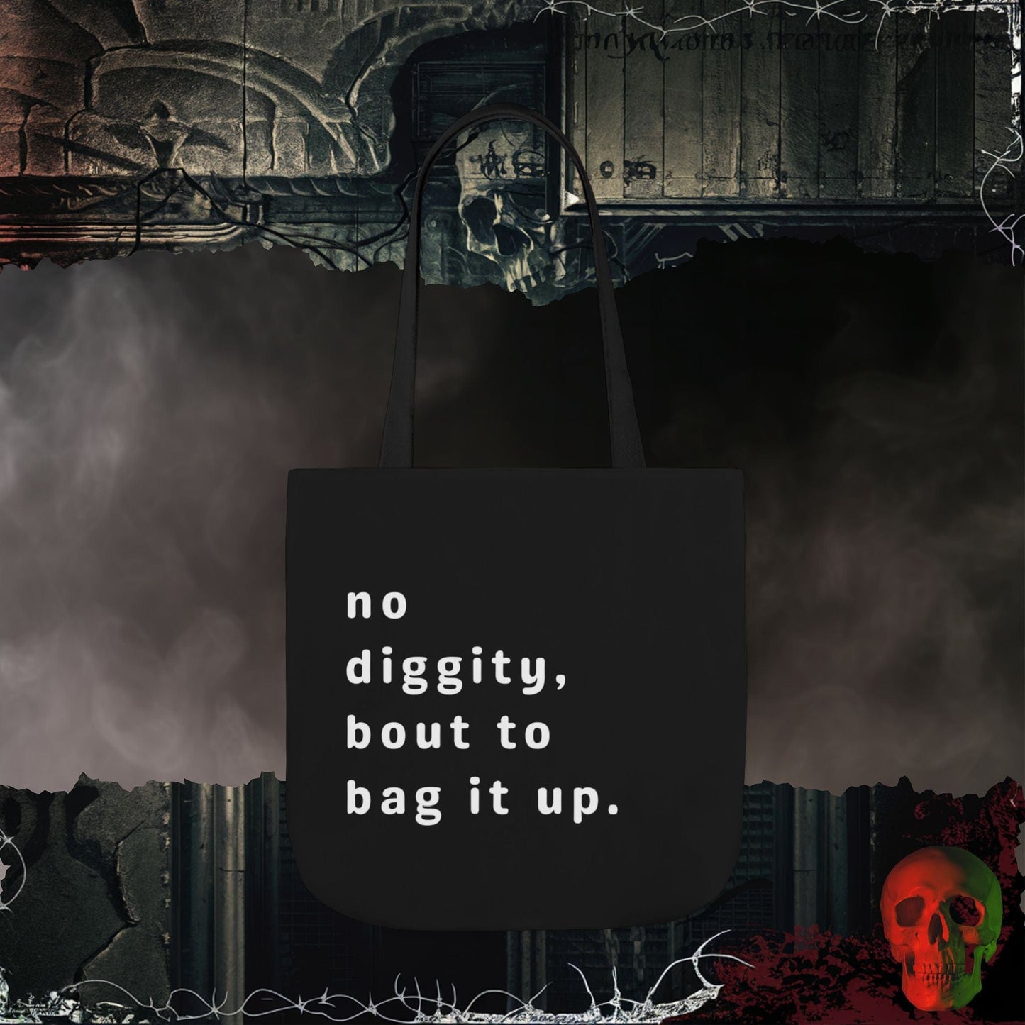 Accessories 18" × 18'' / Black No Diggity Eco-Friendly Tote