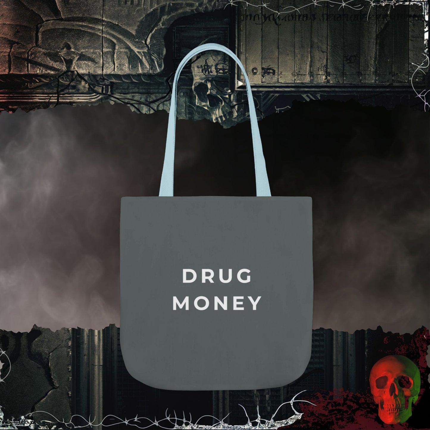 Accessories 18" × 18'' / Light blue Drug Money Tote