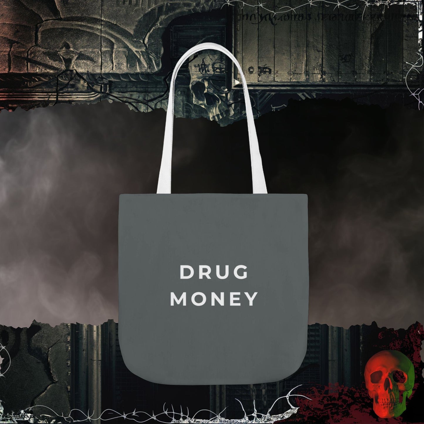 Accessories 18" × 18'' / White Drug Money Tote