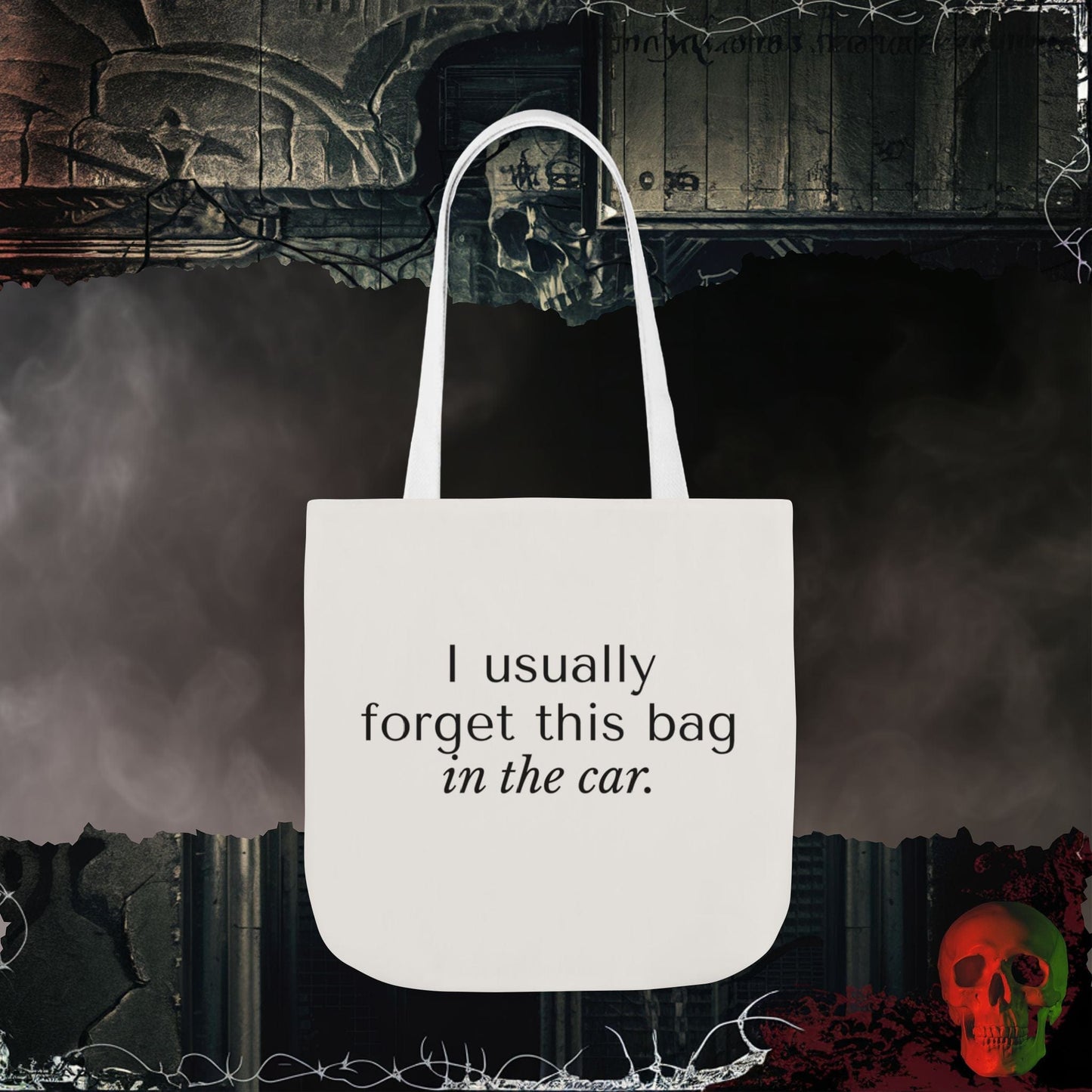 Accessories 18" × 18'' / White I Usually Forget Eco-Friendly Tote