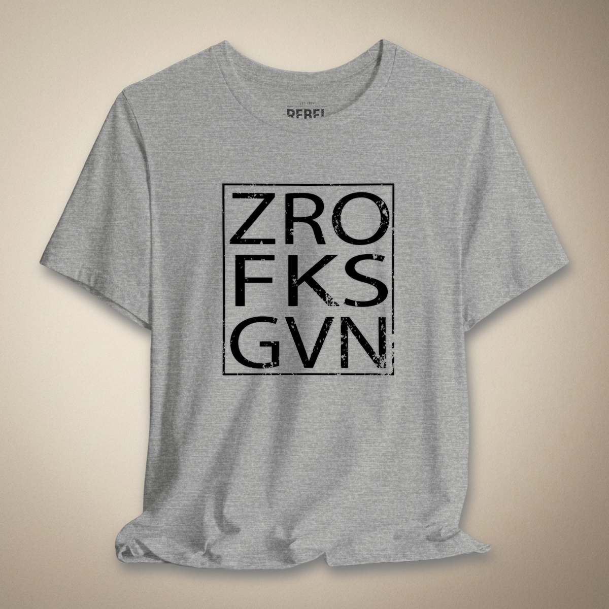 Zero Fks Given Graphic Tee | Rebel Ink Designs