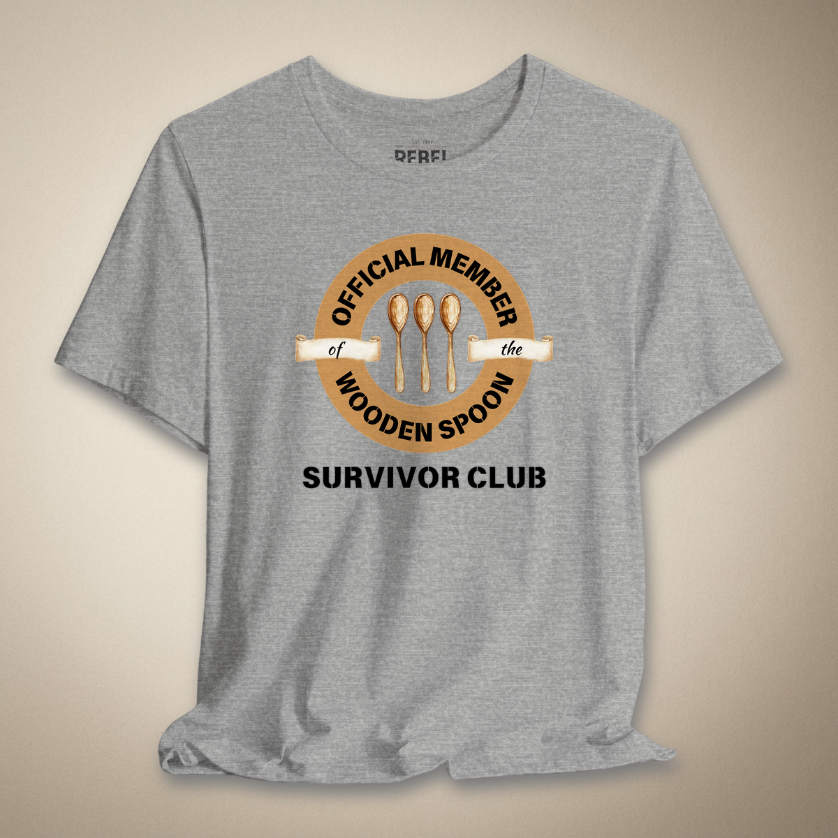 Wooden Spoon Survivor Club Graphic Tee | Rebel Ink Designs