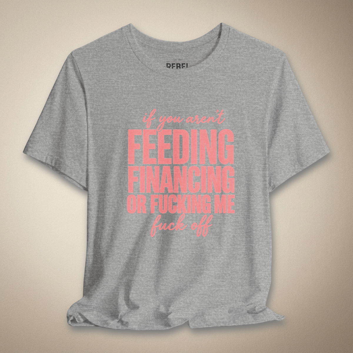 If You Aren’t Feeding Financing or F*cking Me Graphic Tee | Rebel Ink Designs