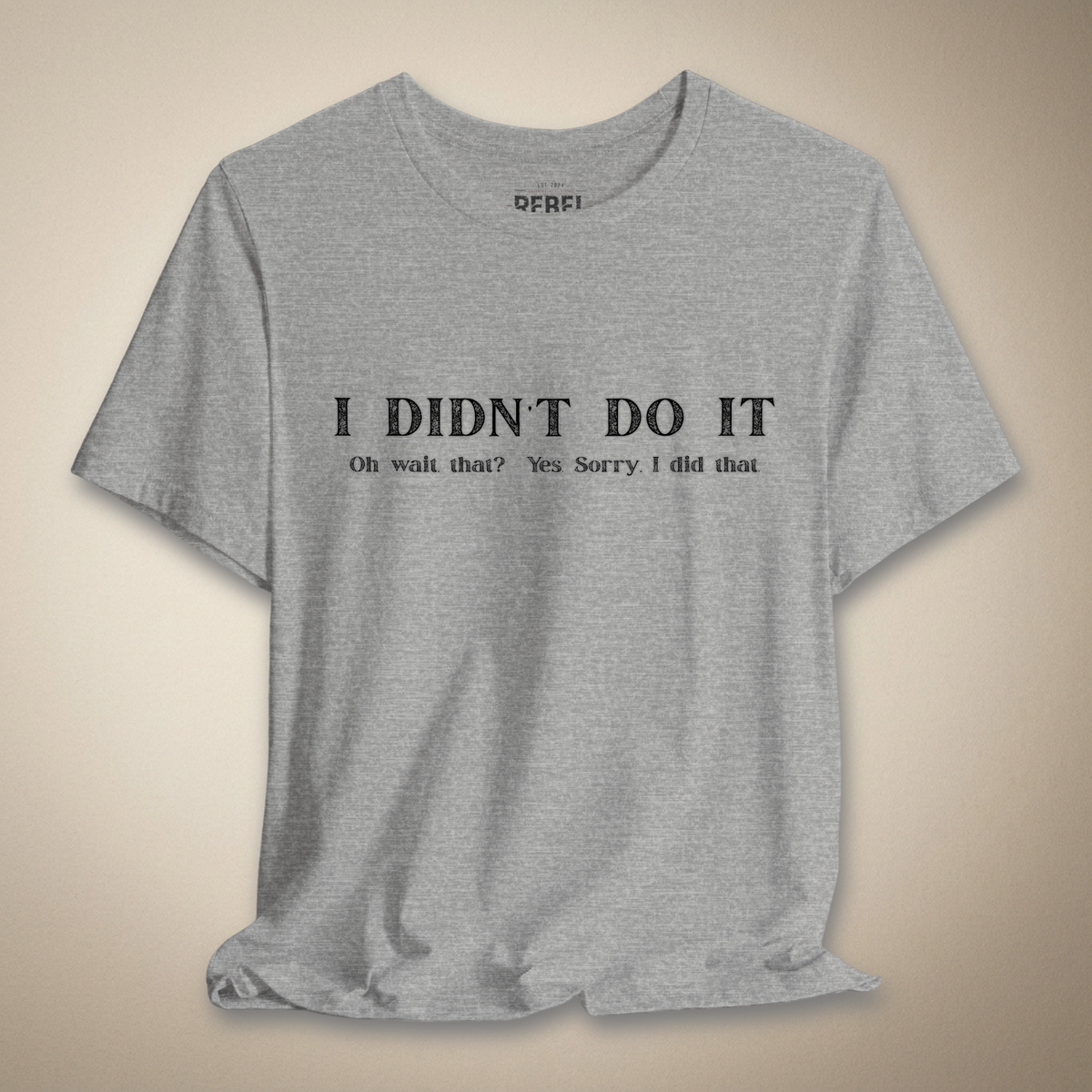 I Didn't Do It Graphic Tee | Rebel Ink Designs