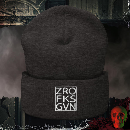 Beanie Dark Grey ZROFKSGVN Embroidered Beanie