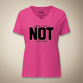 Absolutely Not Thanks Though Women’s V-Neck Tee | Rebel Ink Designs