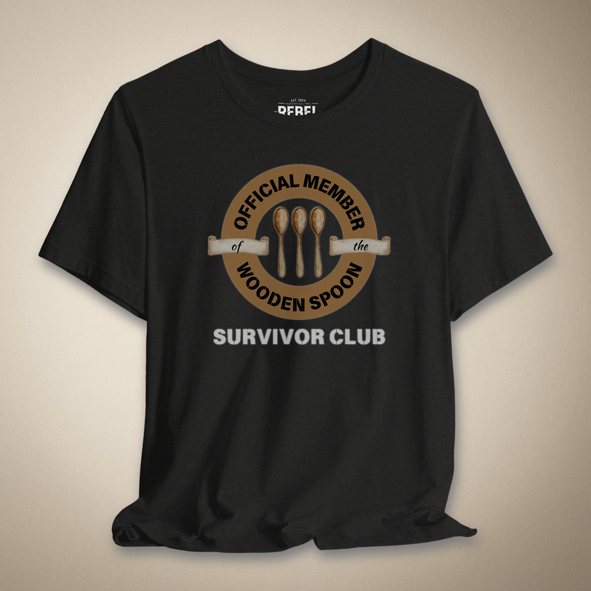 Wooden Spoon Survivor Club Graphic Tee | Rebel Ink Designs