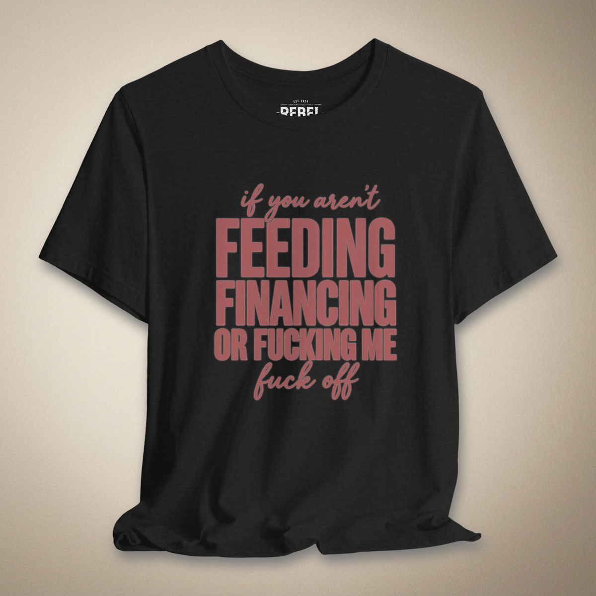 If You Aren’t Feeding Financing or F*cking Me Graphic Tee | Rebel Ink Designs