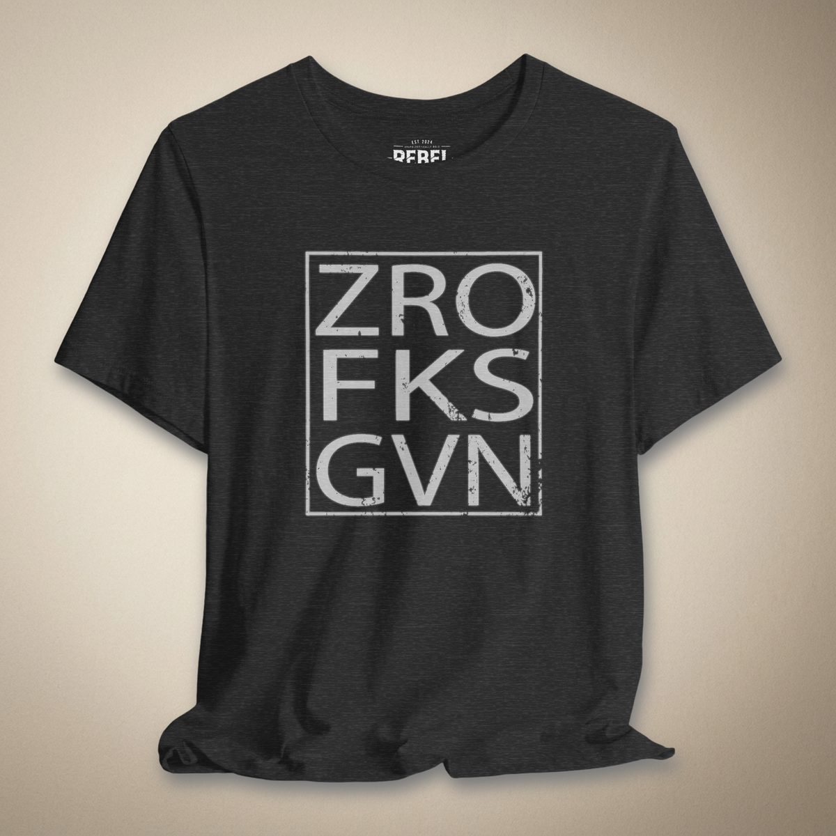 Zero Fks Given Graphic Tee | Rebel Ink Designs