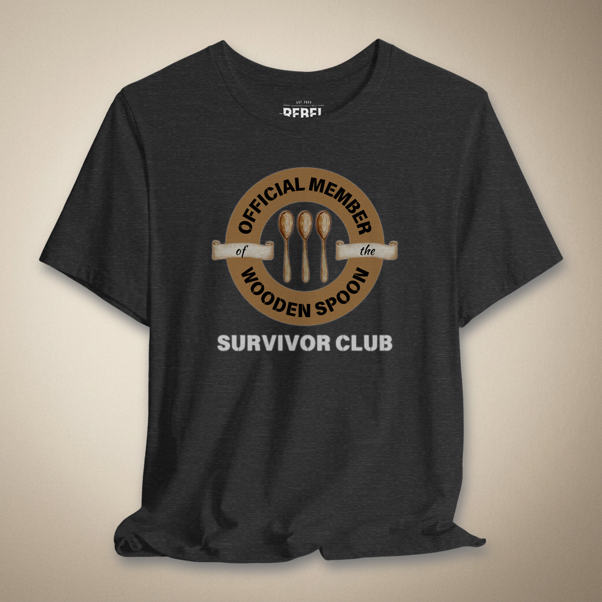 Wooden Spoon Survivor Club Graphic Tee | Rebel Ink Designs