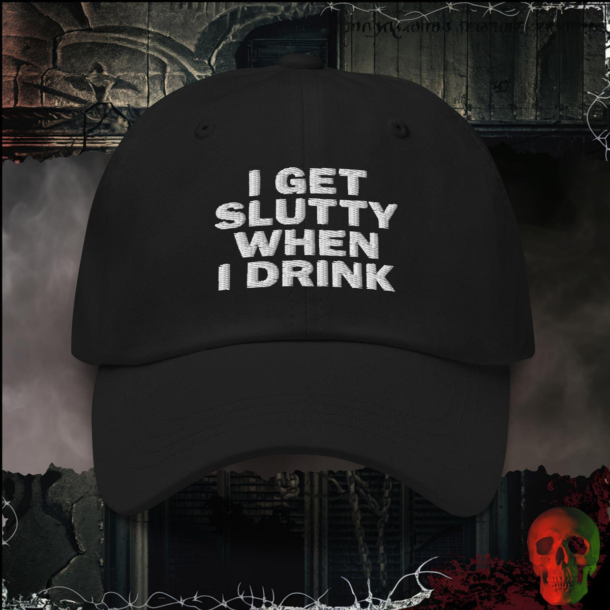 Hats Black Getting Slutty Embroidered Hat | Rebel Ink Designs
