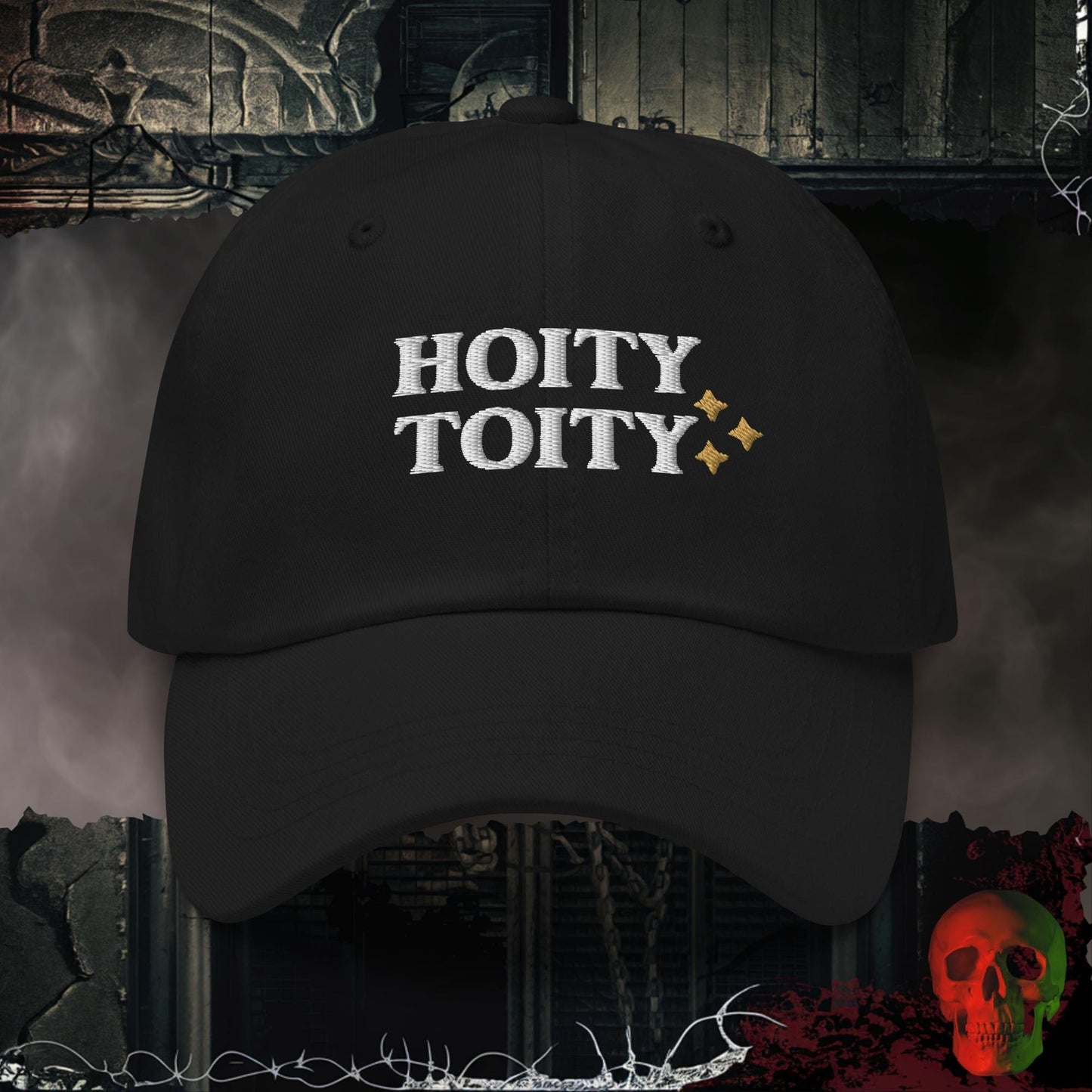 Hats Black Hoity Toity Embroidered Hat