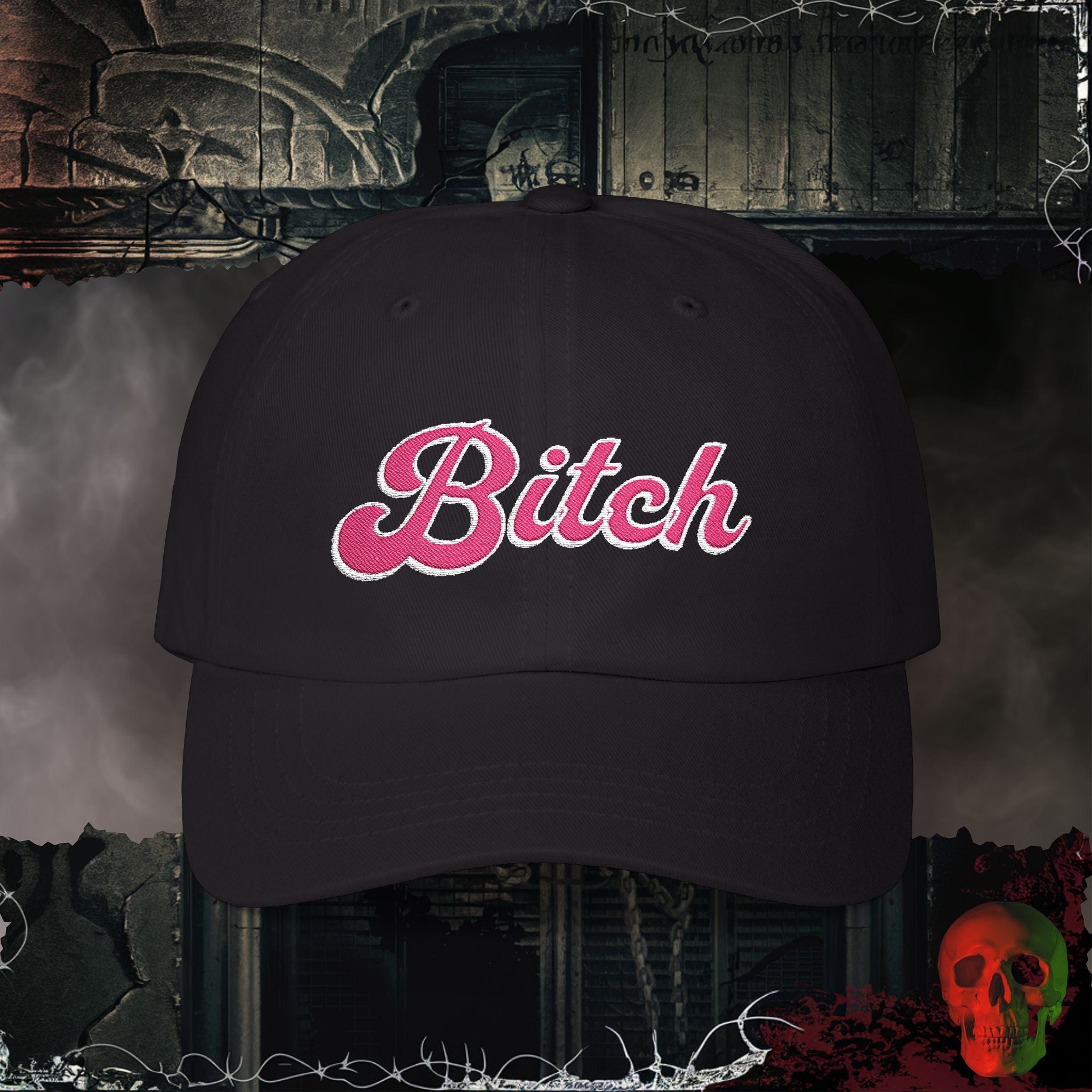 Hats Black / One size Bitch Embroidered Hat
