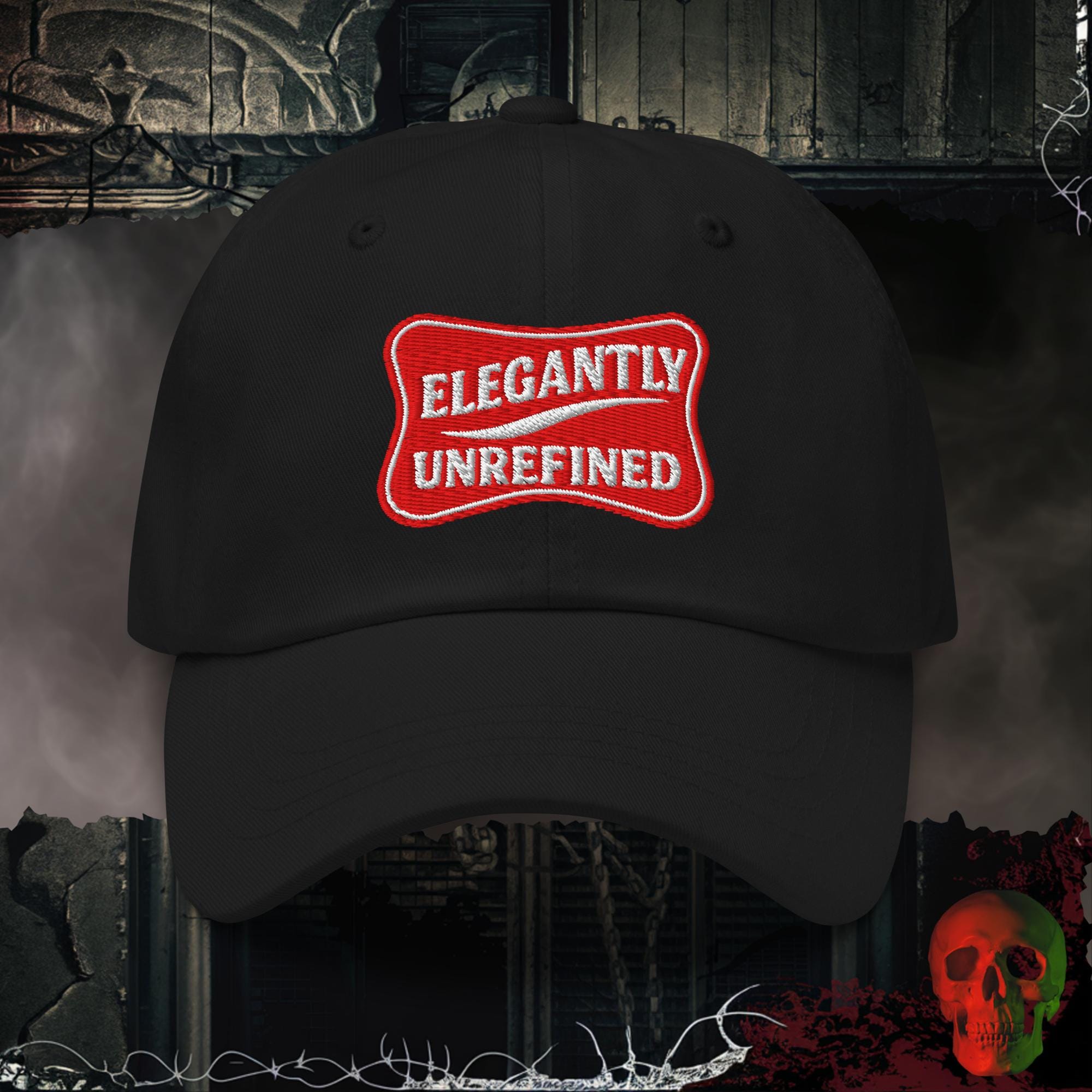 Hats Black / One size Elegantly Unrefined Embroidered Hat