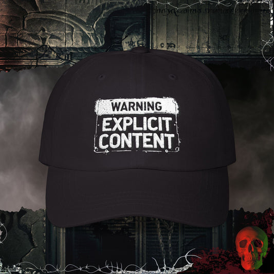 Hats Black / One size Explicit Content Embroidered Hat