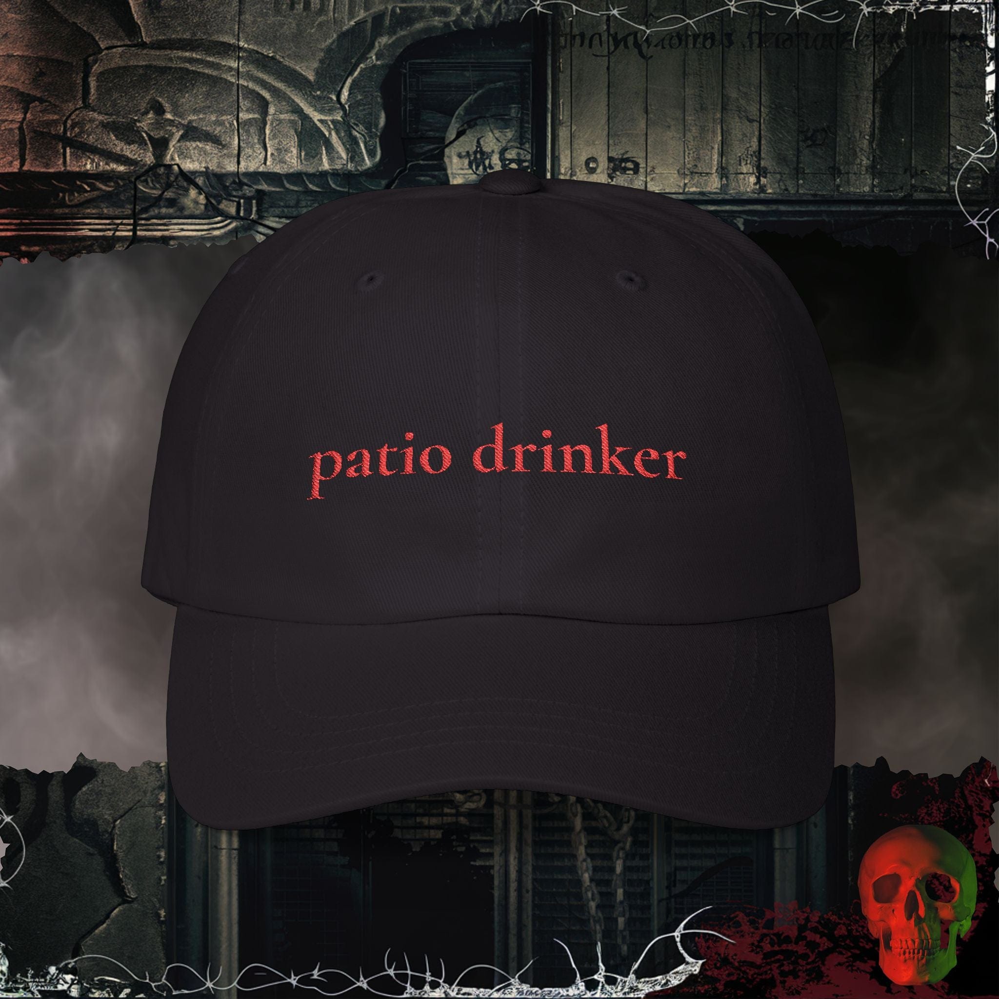 Hats Black / One size Patio Drinker Embroidered Hat