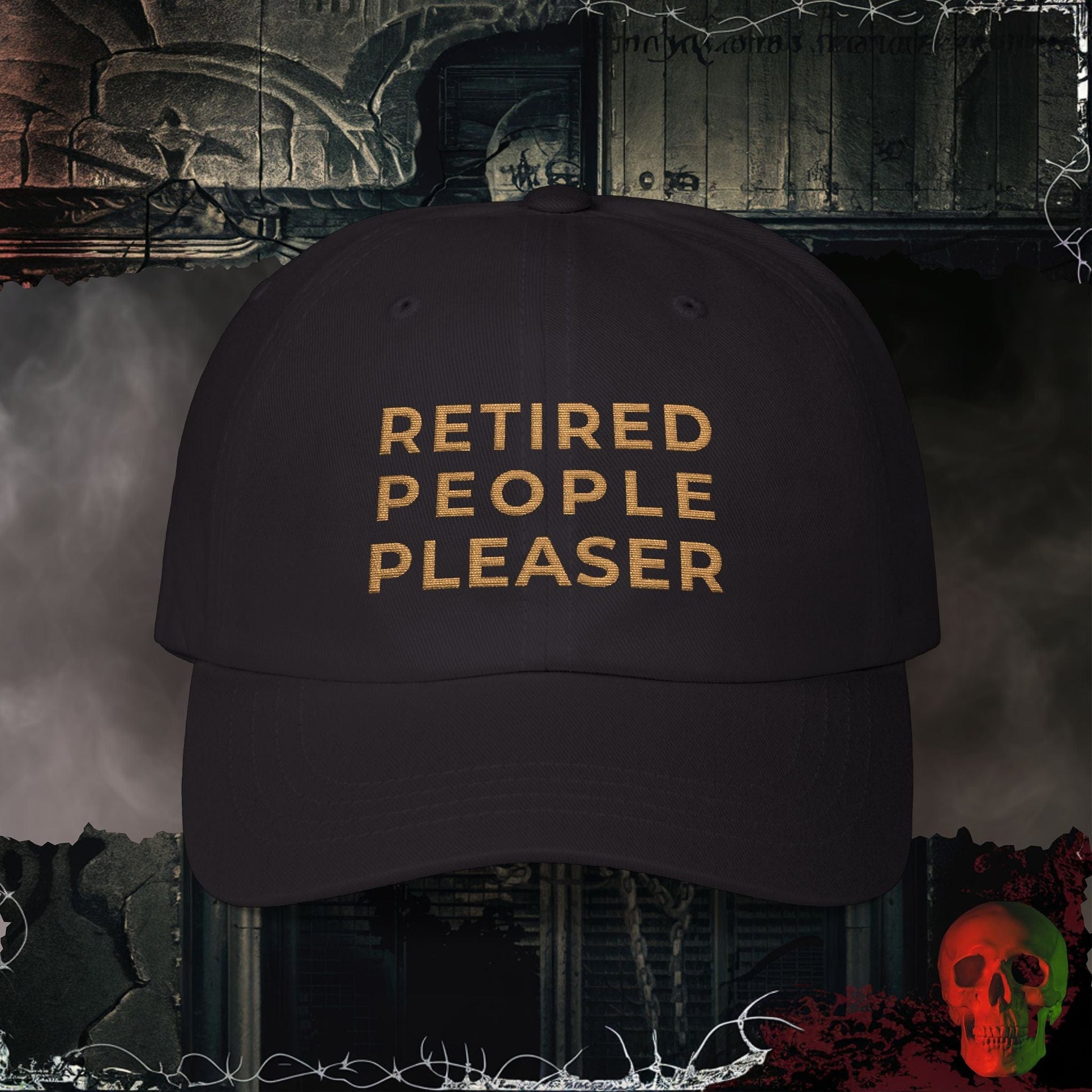 Hats Black / One size Retired People Pleaser Embroidered Hat