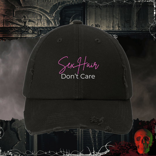 Hats Black / One size Sex Hair, Don’t Care Distressed Hat