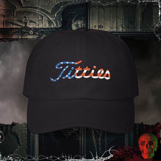 Hats Black / One size Titties Embroidered Hat