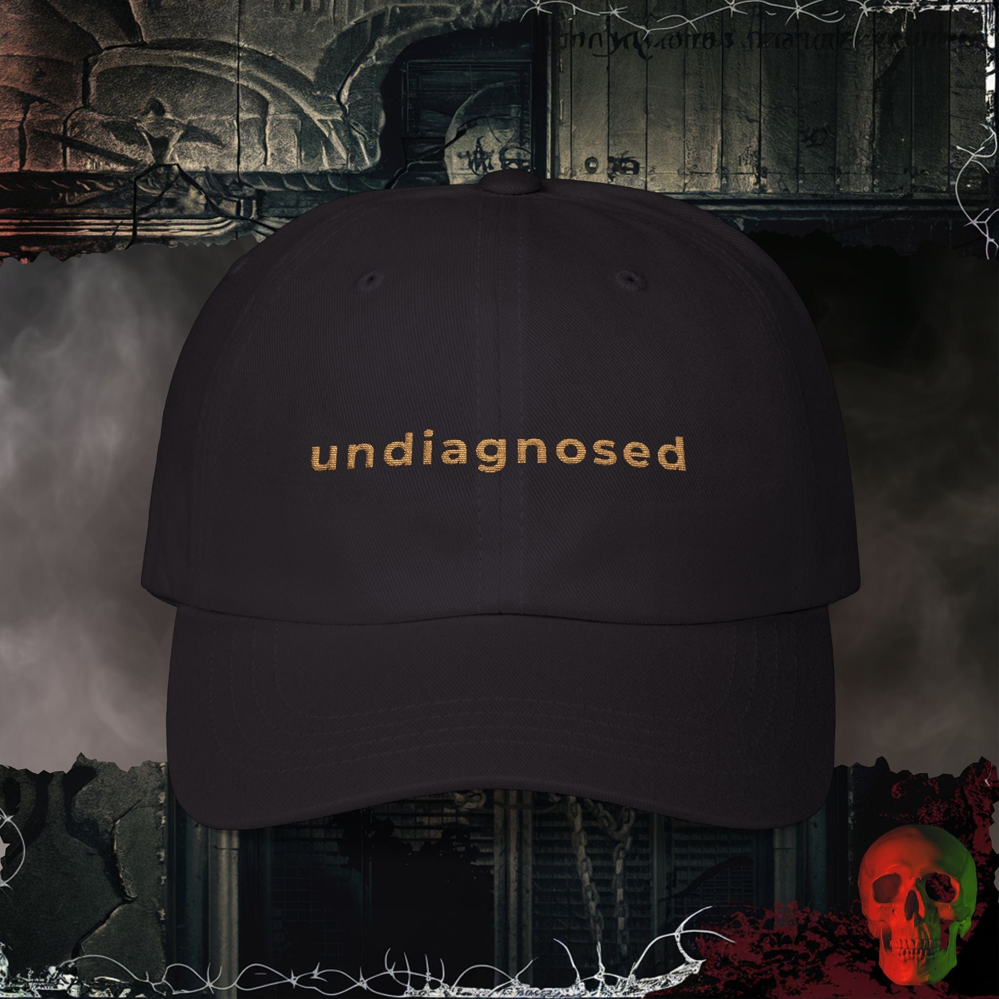 Hats Black / One size Undiagnosed Embroidered Hat