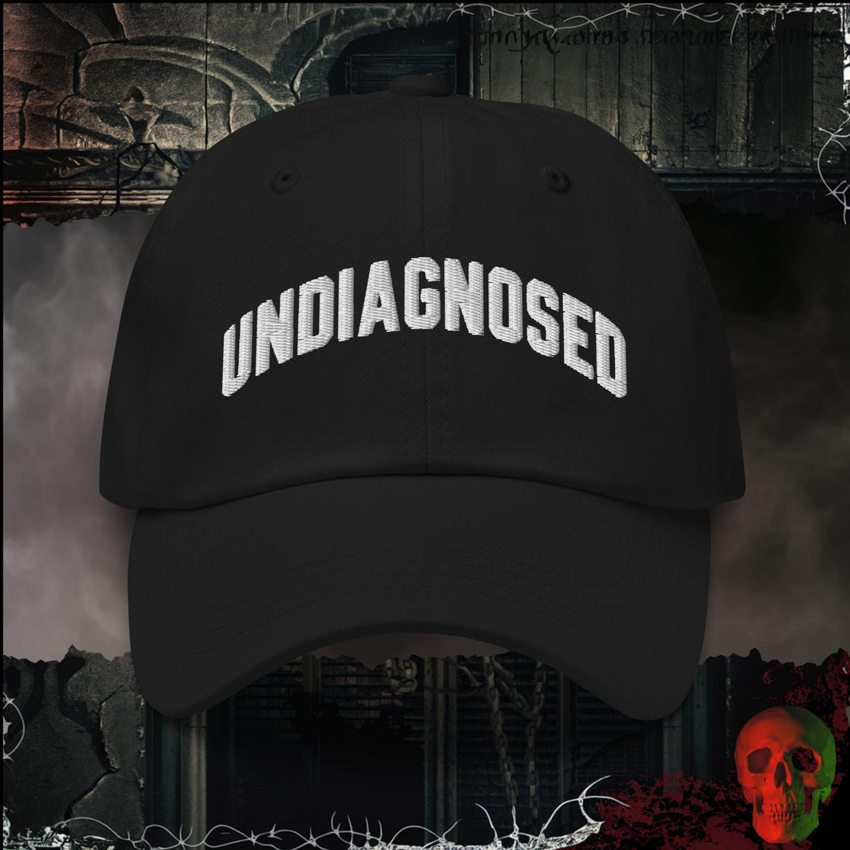 Hats Black / One size Undiagnosed Embroidered Hat | Rebel Ink Designs