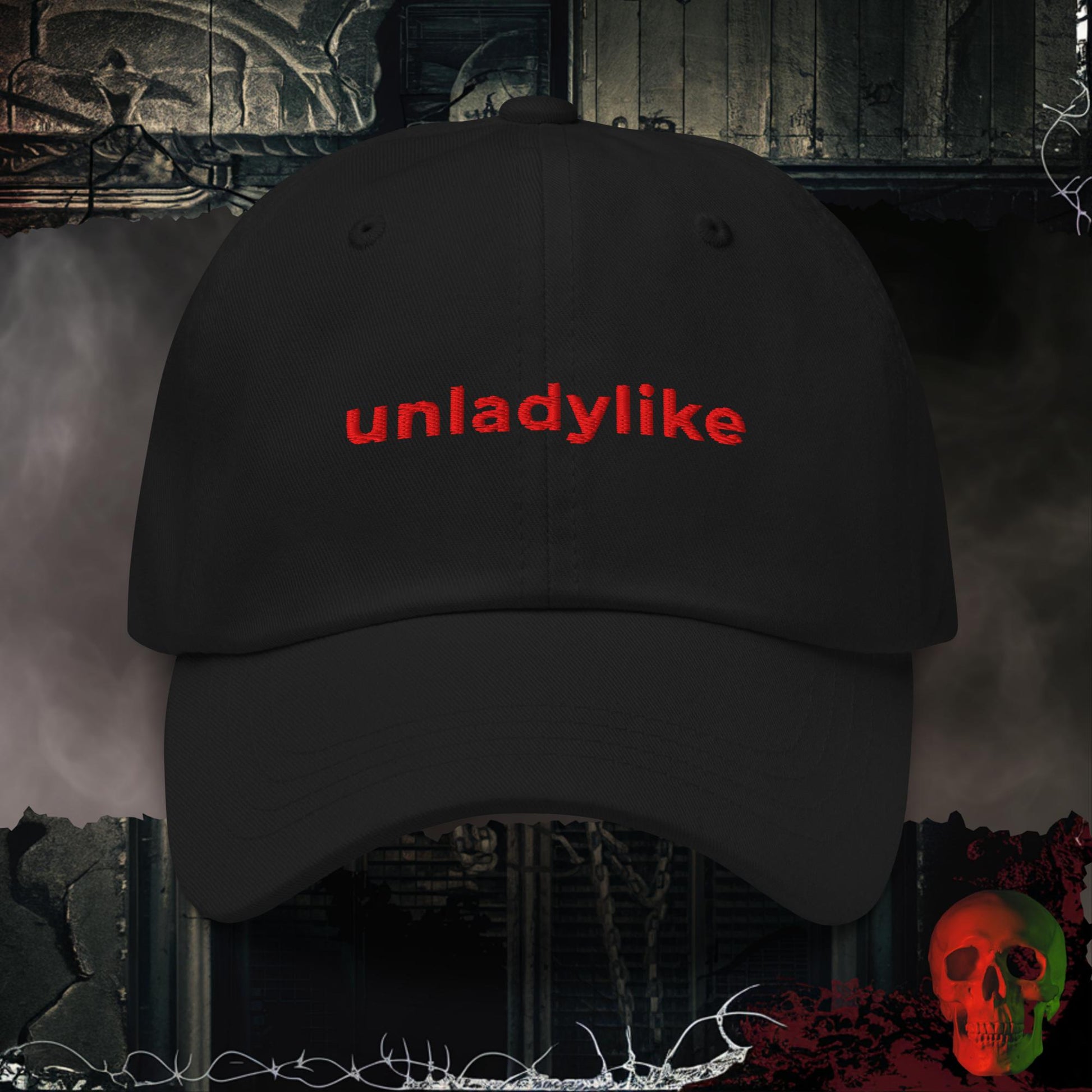 Hats Black / One size Unladylike Embroidered Hat