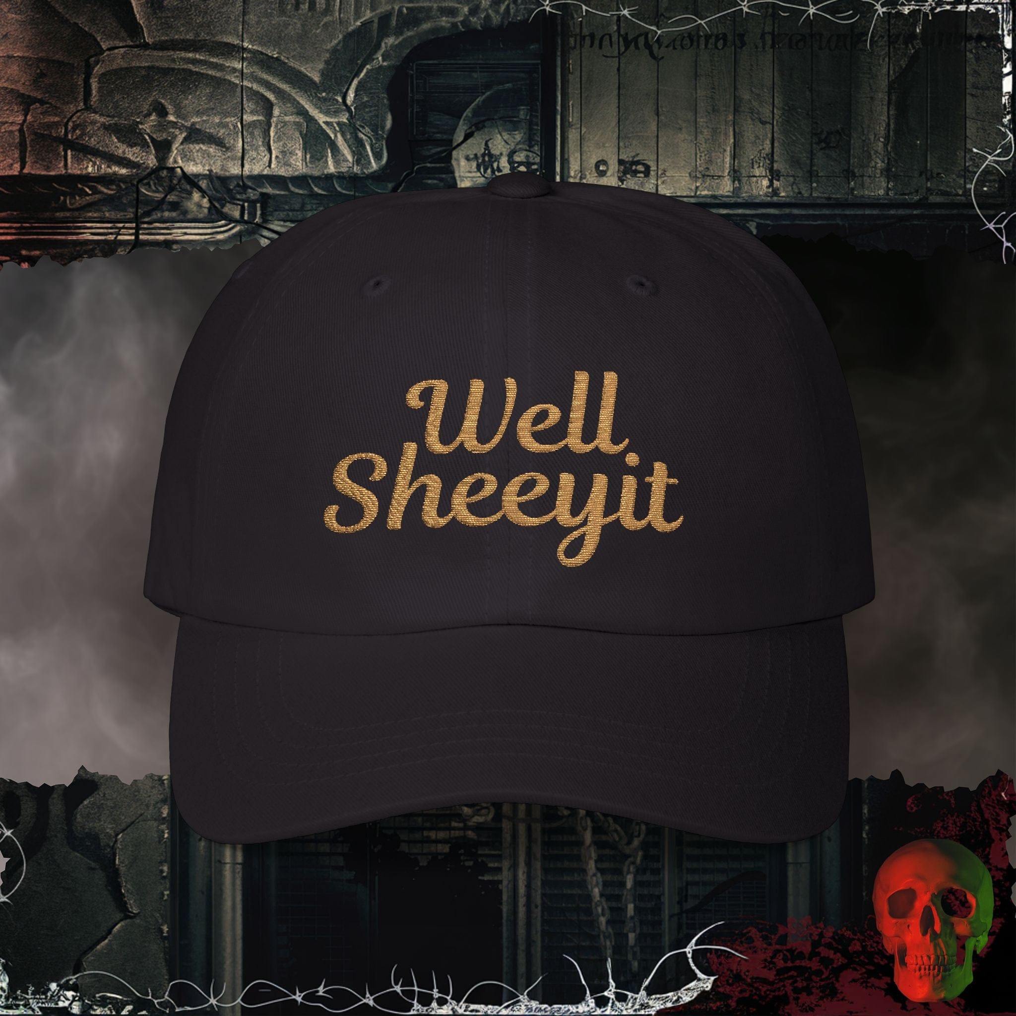 Hats Black / One size Well Sheeyit Embroidered Hat