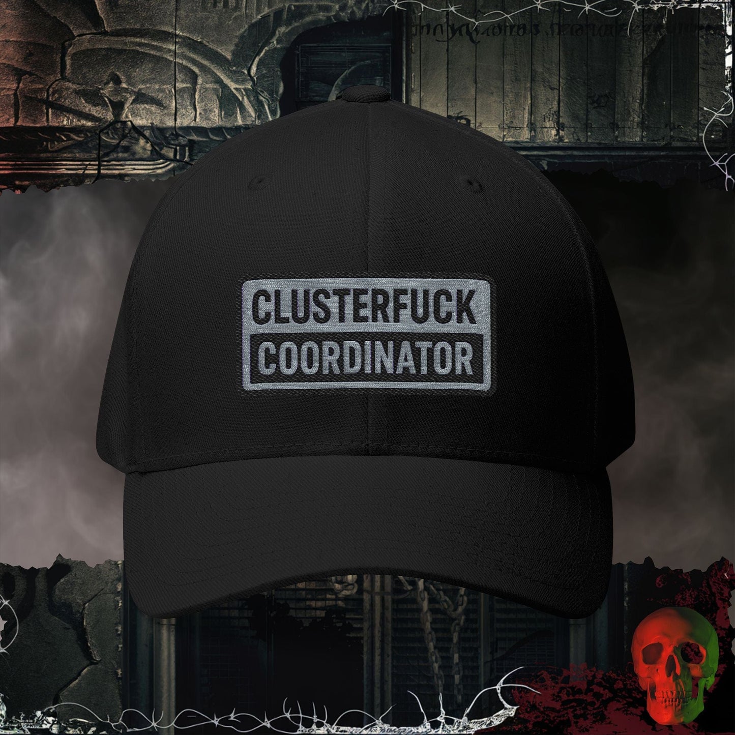 Hats Black / S/M Clusterf@ck Coordinator Closed Back Embroidered Hat