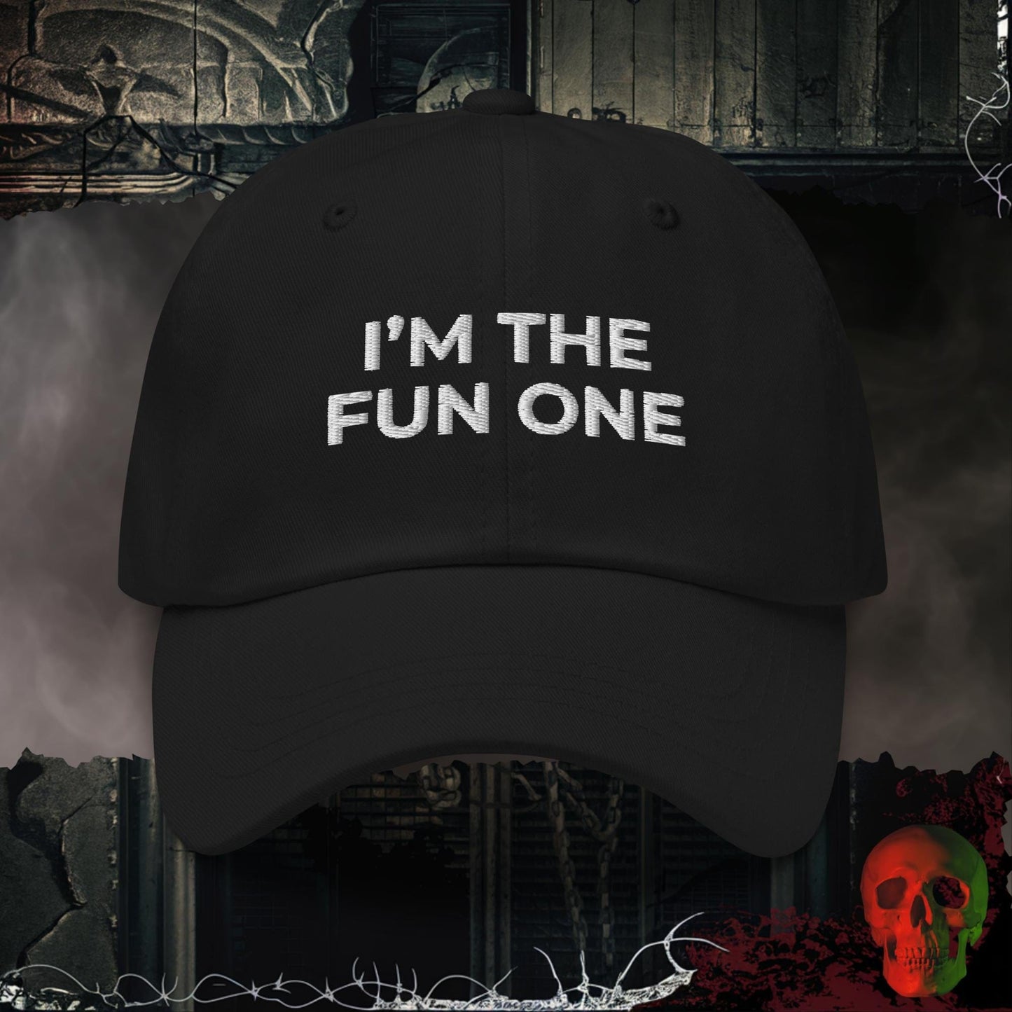 Hats Black The Fun One Embroidered Hat