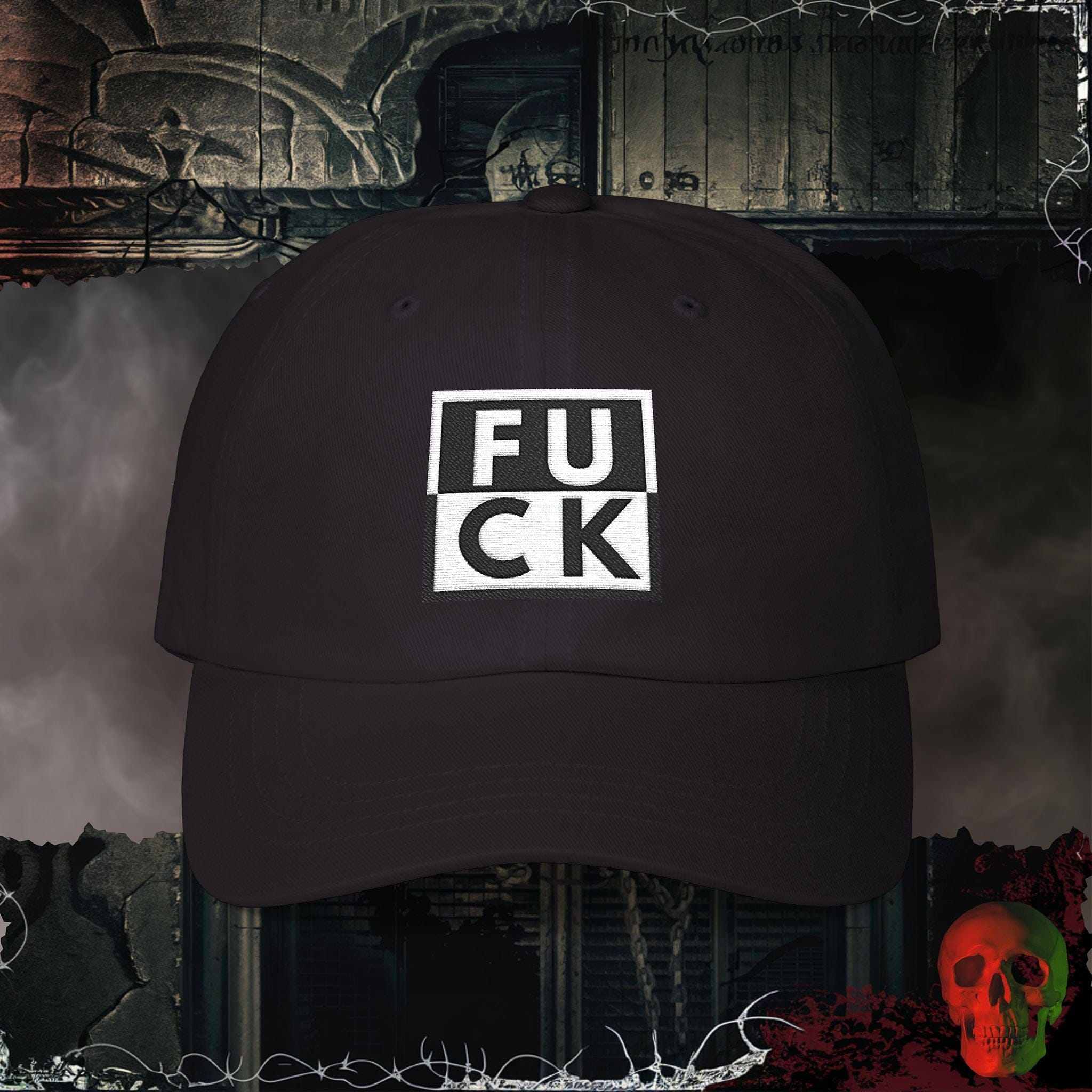 Hats Black The Universal Language Embroidered Hat