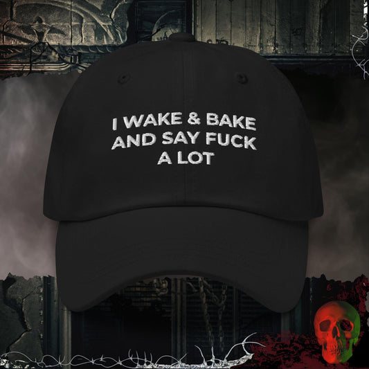 Hats Black Wake & Bake Embroidered Hat