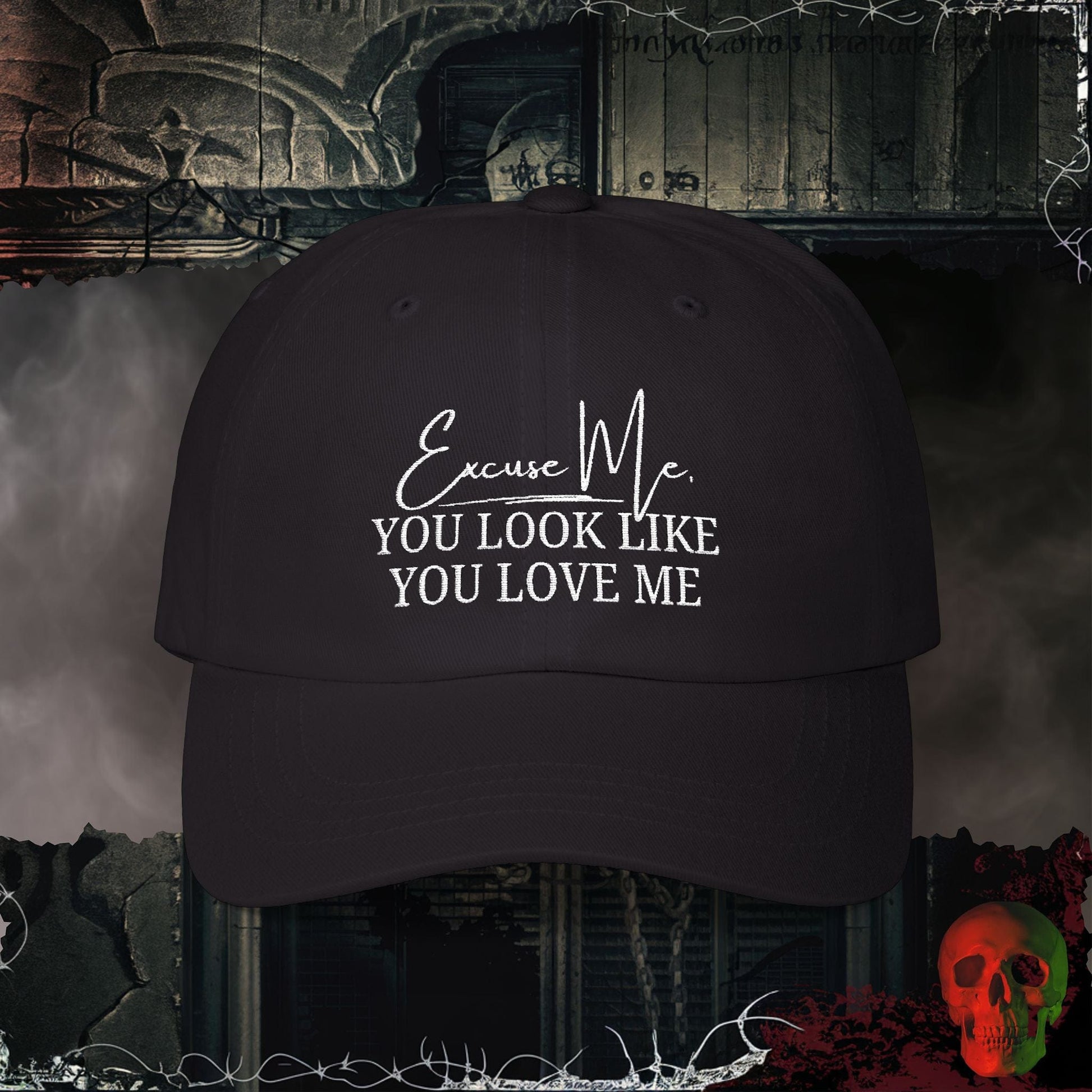 Hats Black You Look Like You Love Me Embroidered Hat