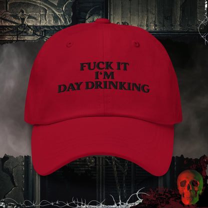 Hats Cranberry F@ck It, I am Day Drinking Embroidered Hat