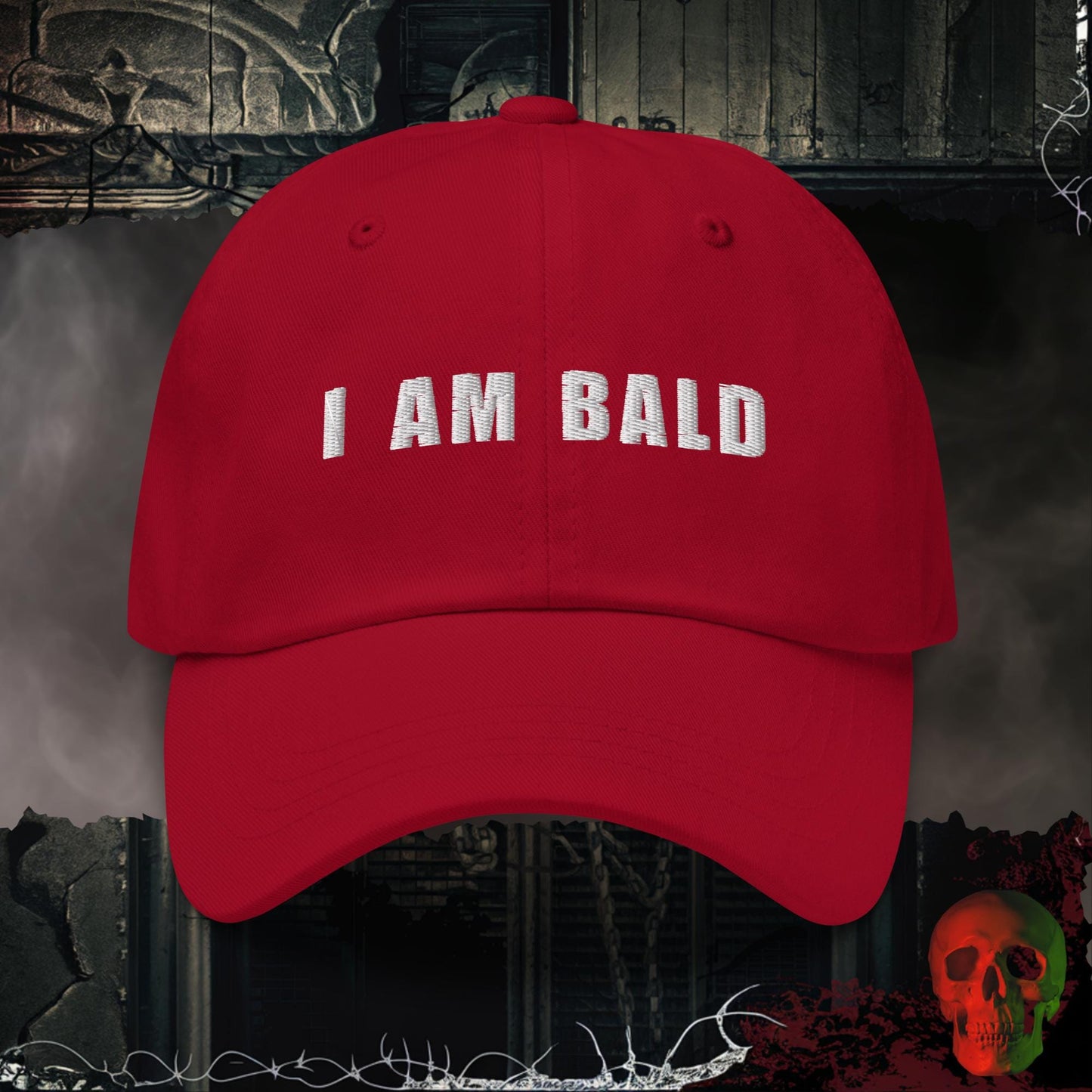 Hats Cranberry I Am Bald Embroidered Hat