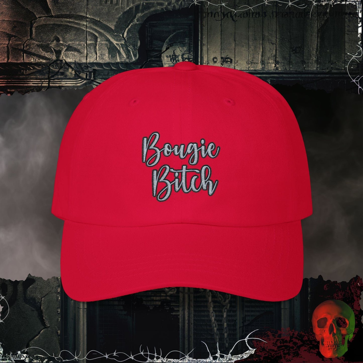 Hats Cranberry / One size Bougie Bitch Embroidered Hat