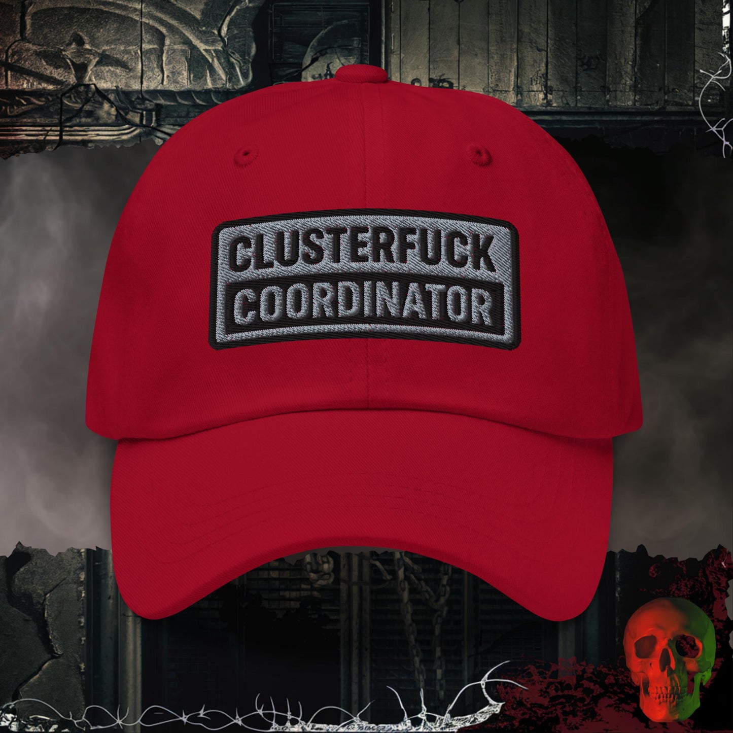 Hats Cranberry / One size Clusterf*ck Coordinator  Embroidered Hat