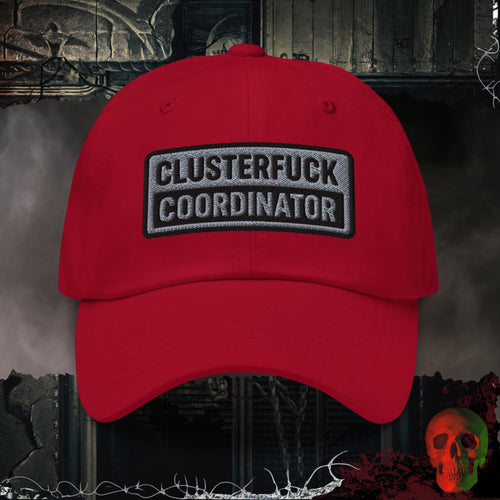 Hats Cranberry / One size Clusterf*ck Coordinator  Embroidered Hat