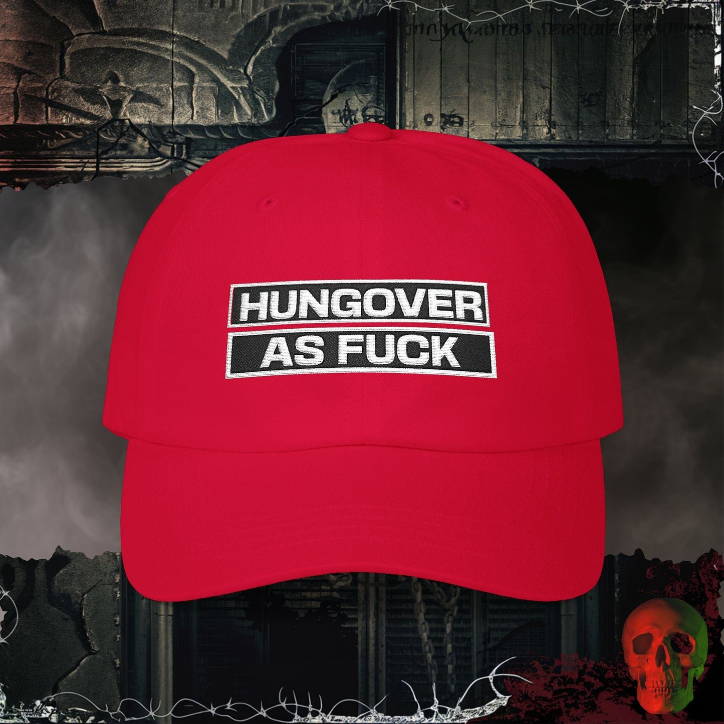Hats Cranberry / One size Hungover AF Embroidered Hat