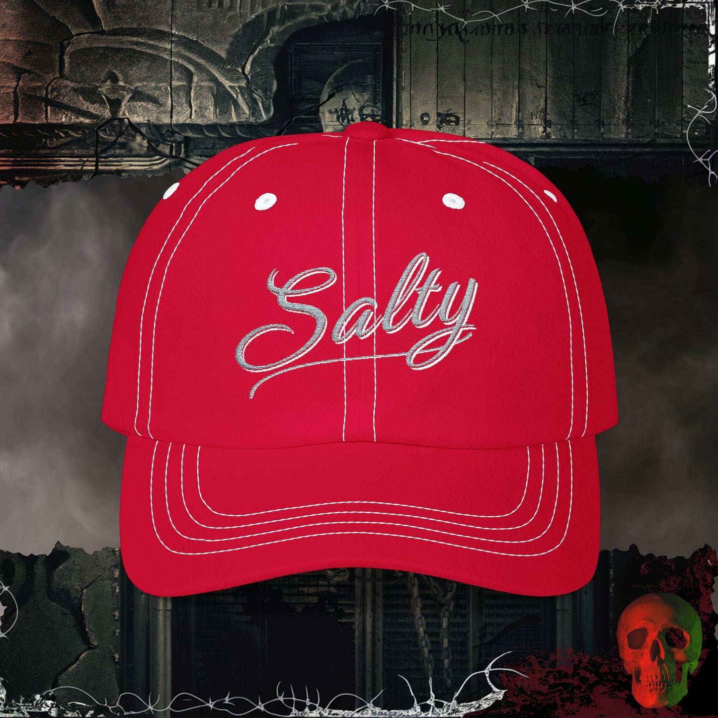 Hats Cranberry / One size Salty Embroidered Hat