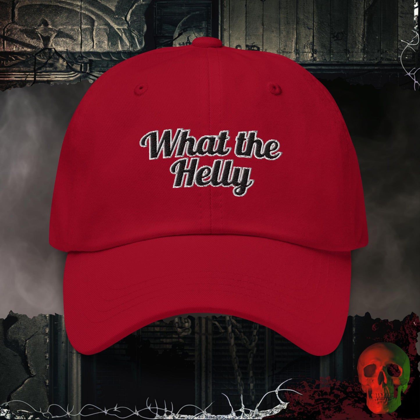 Hats Cranberry / One size What the Helly Embroidered Hat