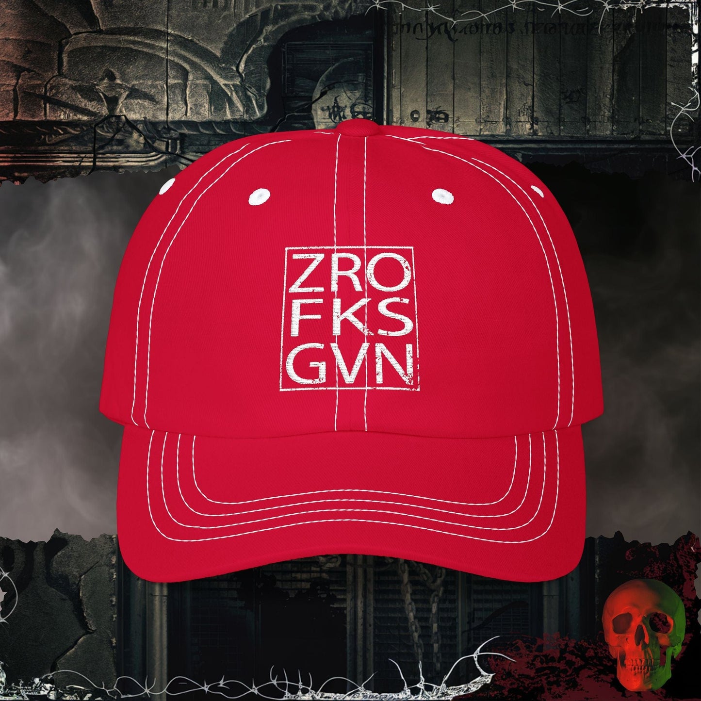 Hats Cranberry / One size ZROFKSGVN Embroidered Hat