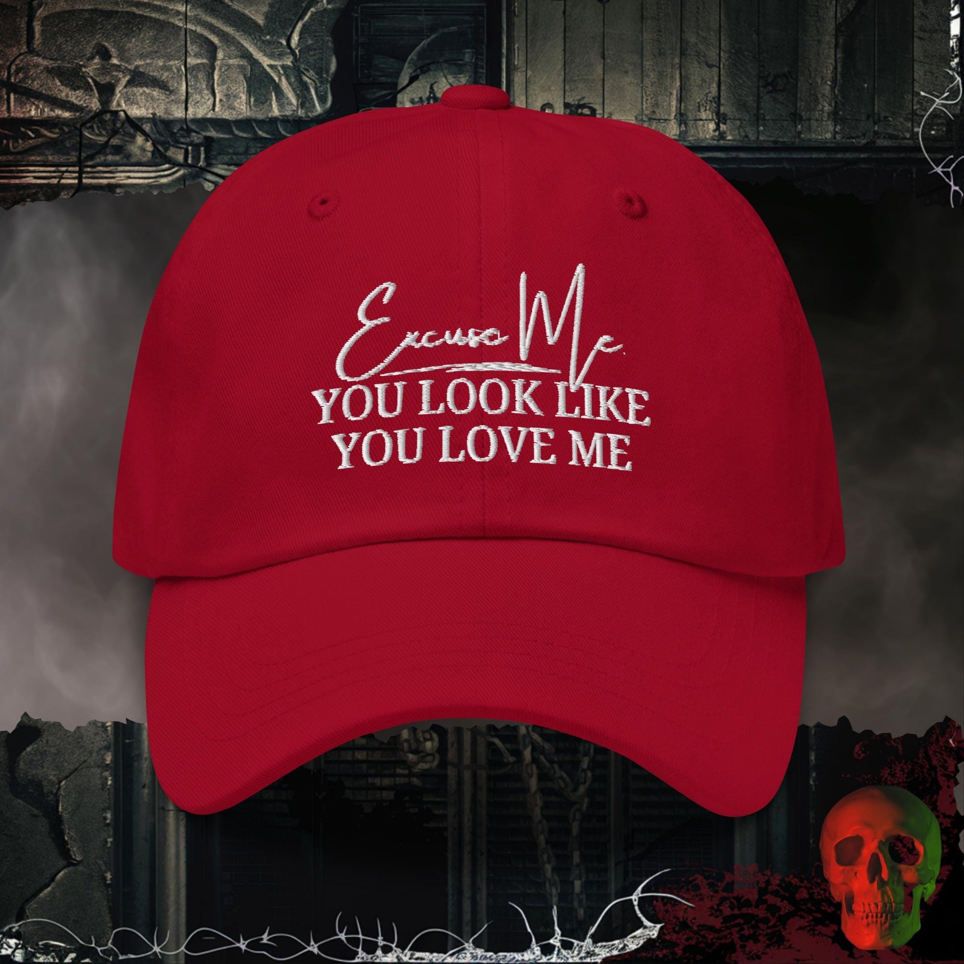 Hats Cranberry You Look Like You Love Me Embroidered Hat