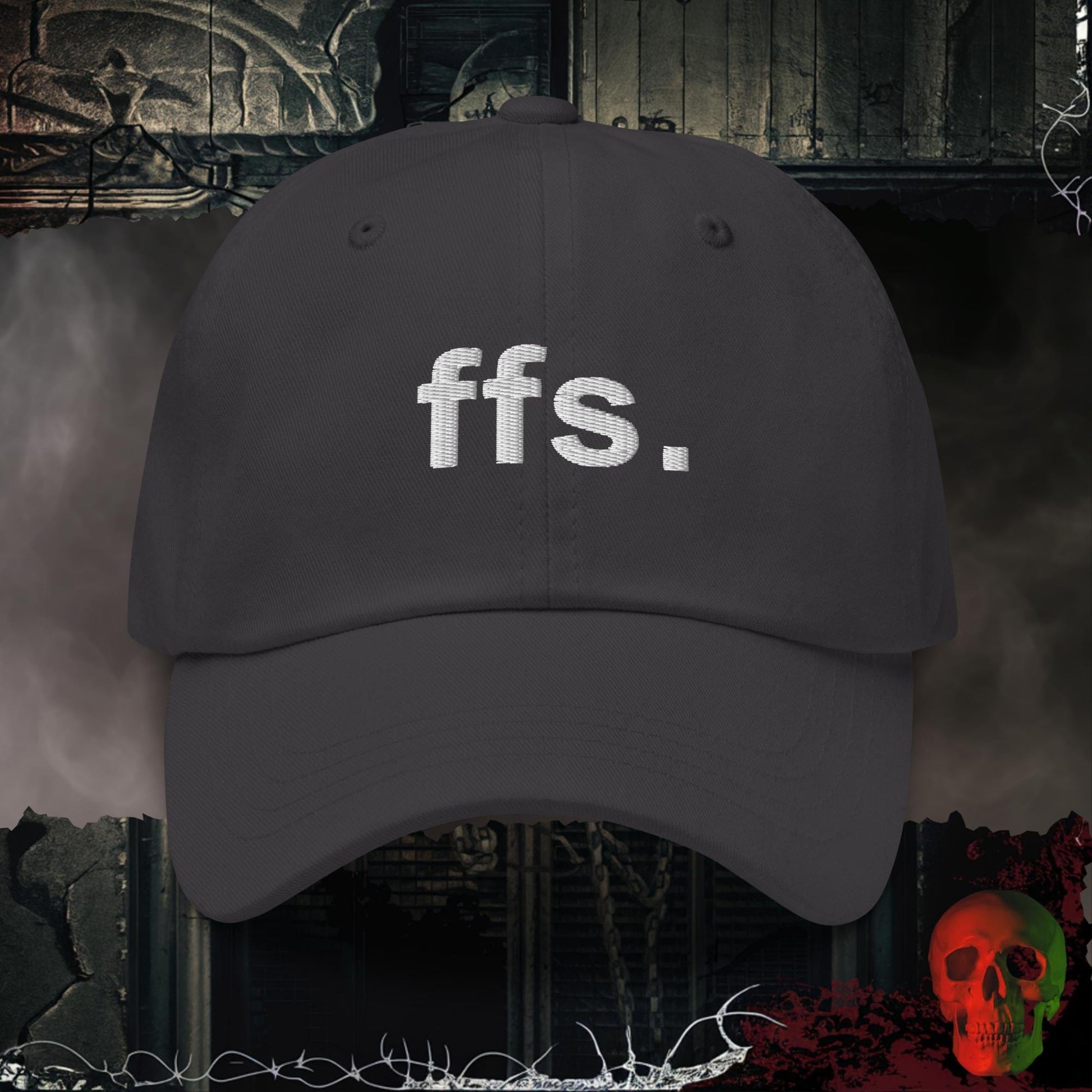Hats Dark Grey ffs Embroidered Hat